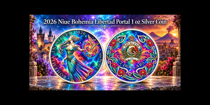 2026 Niue Bohemia: Libertad Portal 1 oz Silver Coin (199 Mintage)