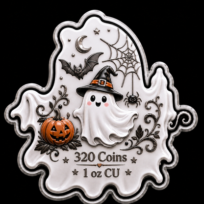 LITTLE MISS BOO 1 oz Copper Silver Plated in Capsulate