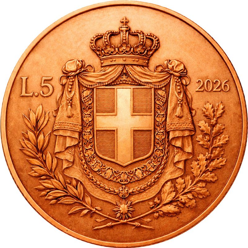 In Stock! The First Italian 1 oz Copper Round High Relief