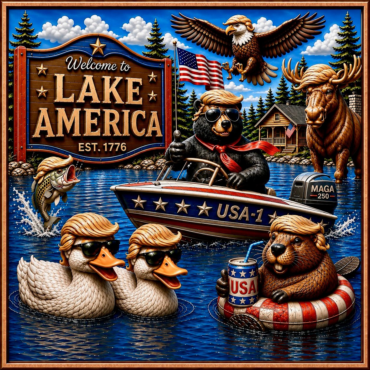 Lake America Making Waves 1 oz Copper (09/03)