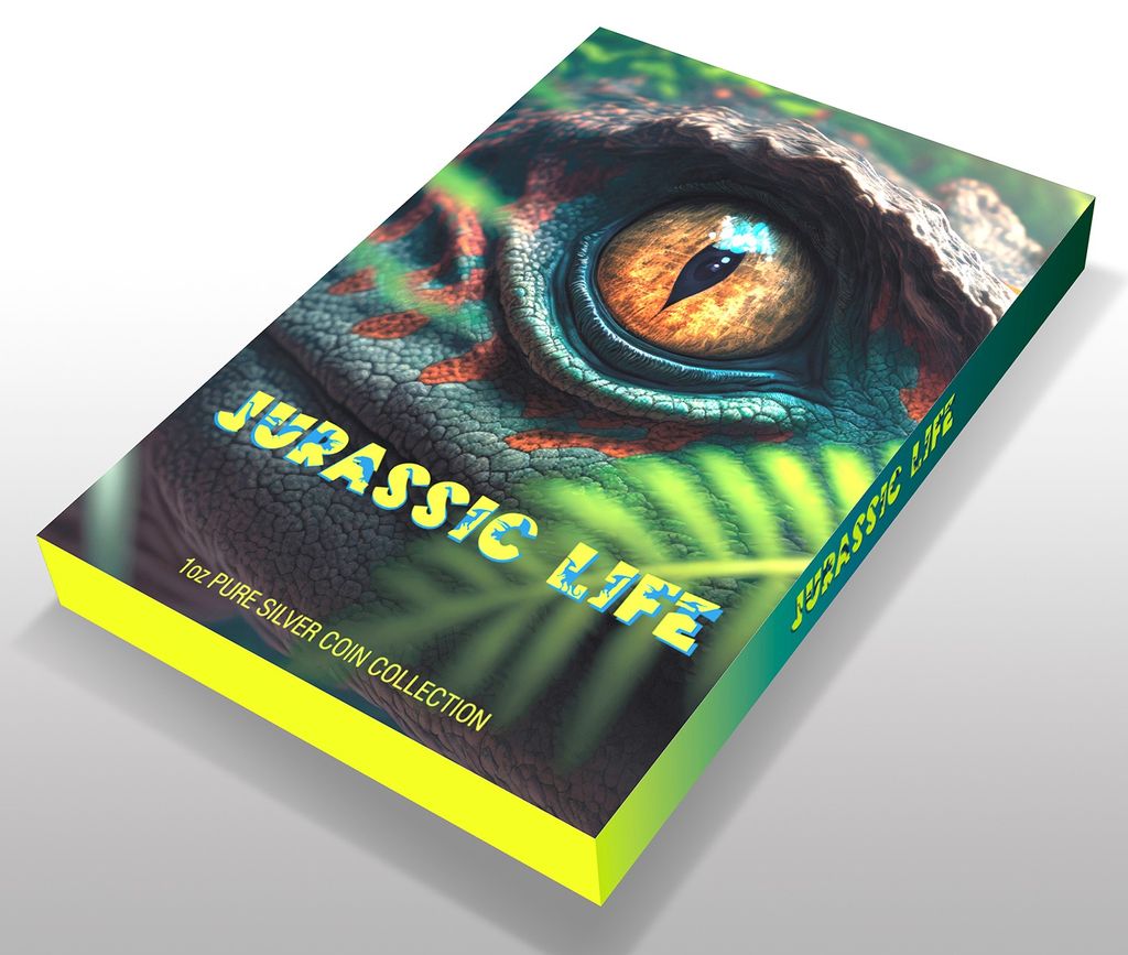 2026 Liberia Velociraptor Antiqued UHR 1 oz Silver Coin (03/23)