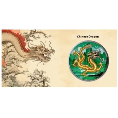 2026 China Dragon Jade Mountains Edition 1 oz Silver Coin (03/16)