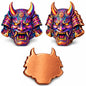2026 Shaped Oni Mask Colorized 5oz AVDP .999 Shaped Copper