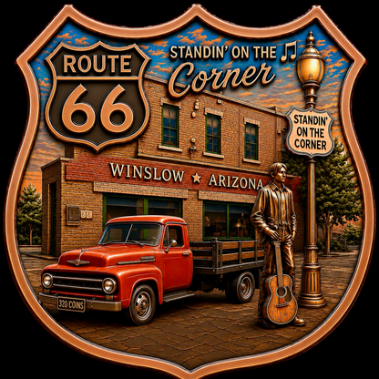 2nd in Series! 100 Year Anniversary  Route 66 STANDIN’ ON THE CORNER  IN WINSLOW ARIZONA 1 oz Copper