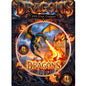 In Stock! Fire Dragon Colorized 1 oz Copper Round in Card (03/27)