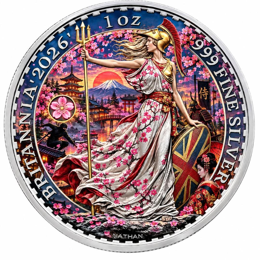 Season of the Cherry Blossoms 1 oz Silver Coin (199 Mintage)