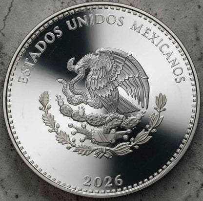 Estimate! 2026 Estados Unidos Mexicanos Libertad Angel 1 oz Silver PROOF Medal (Mintage TBD at End of Presale)