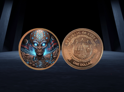 Government backed! 2026 Liberia Starborn Watcher 5 oz Copper Coin (03/17)