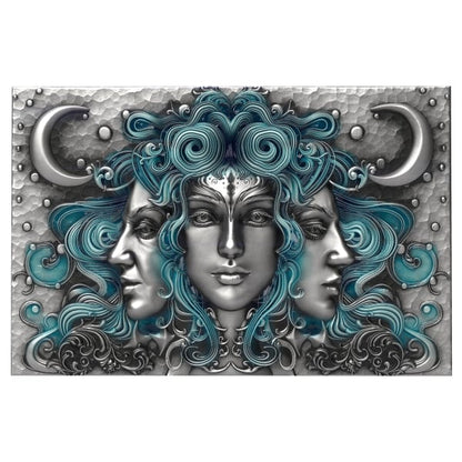 2027 Liberia Three Nymphs Antiqued UV 1 Oz .999 Silver Coin