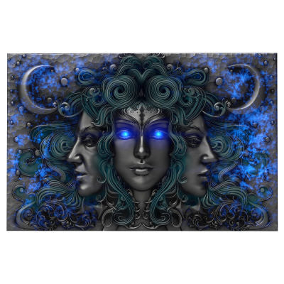 2027 Liberia Three Nymphs Antiqued UV 1 Oz .999 Silver Coin