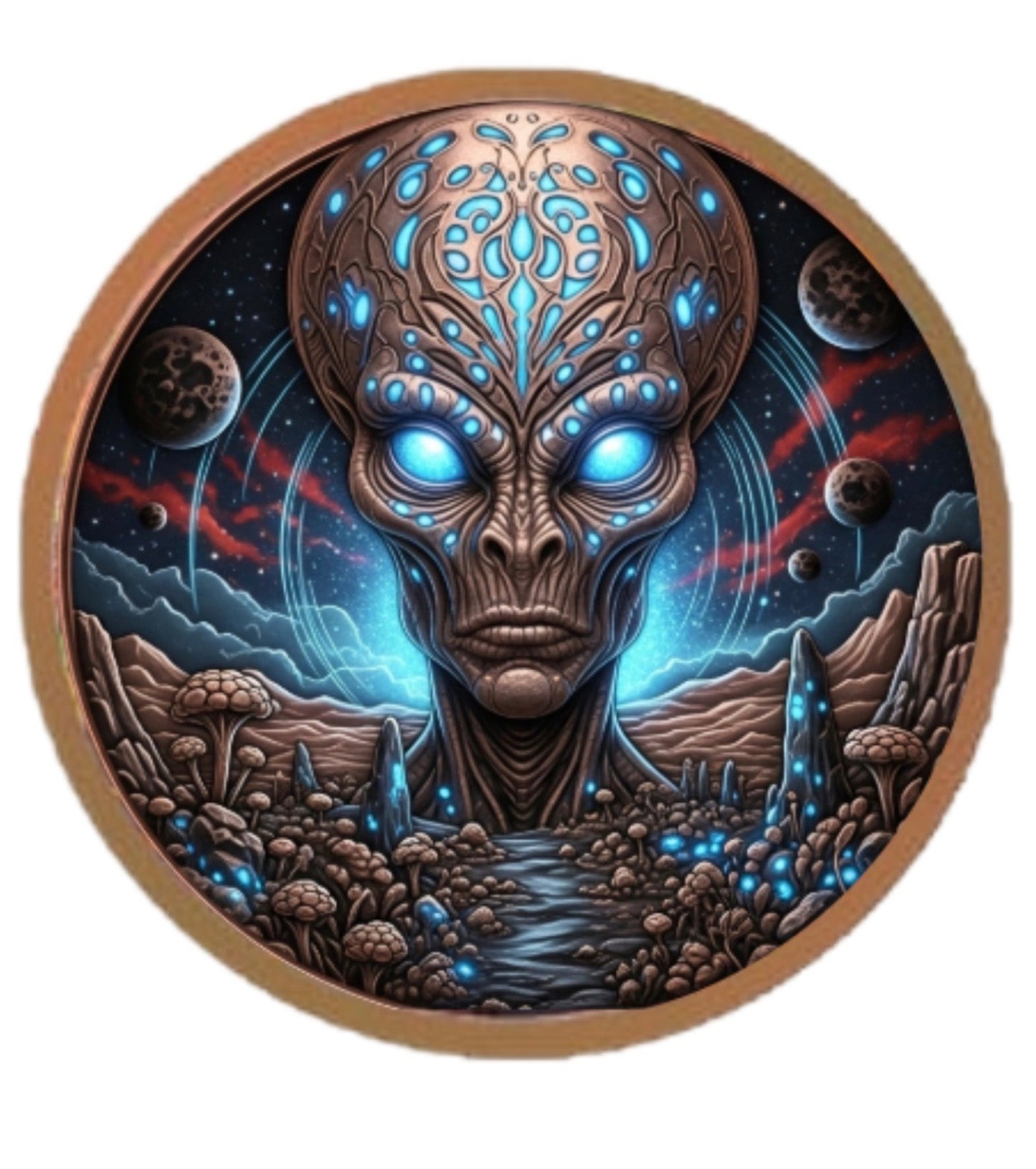 Government backed! 2026 Liberia Starborn Watcher 5 oz Copper Coin (03/17)