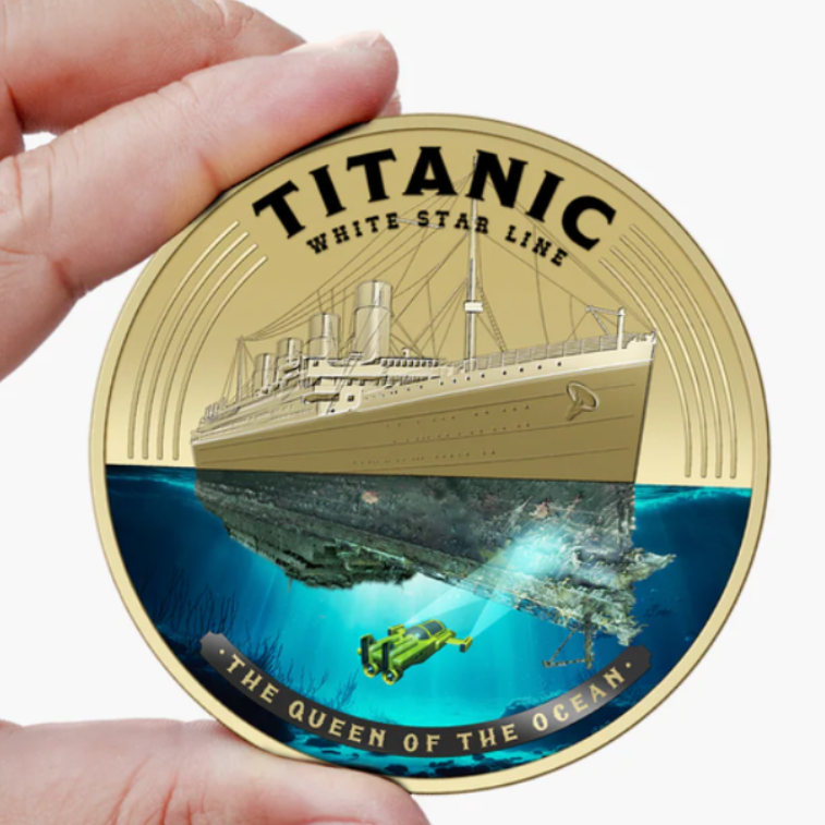 2026 Solomon Islands Titanic Day Super Size Gold Luxe Edition 45g CN Coin (03/18)