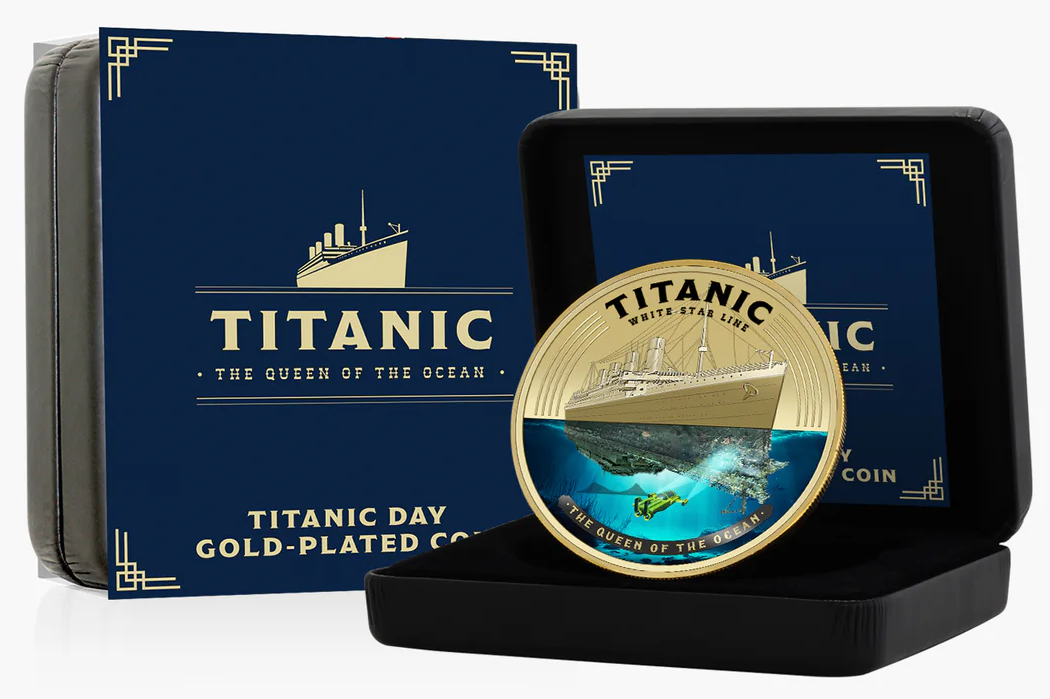 2026 Solomon Islands Titanic Day Super Size Gold Luxe Edition 45g CN Coin (03/18)