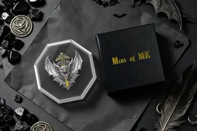 2027 Liberia Vampire Bat Antique 2 oz .999 Silver Coin