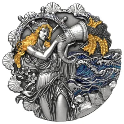 2026 Cameroon Fortuna And The Turning Tide 2 Oz .999 Silver Coin
