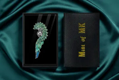 Must see the back! 2027 Cameroon Peacock Fairy Antique 2 Oz .999 Silver Coin