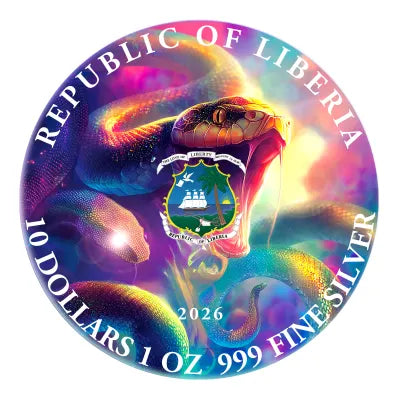 2026 Liberia Whisper of the Gorgon 1oz .999 Silver Coin