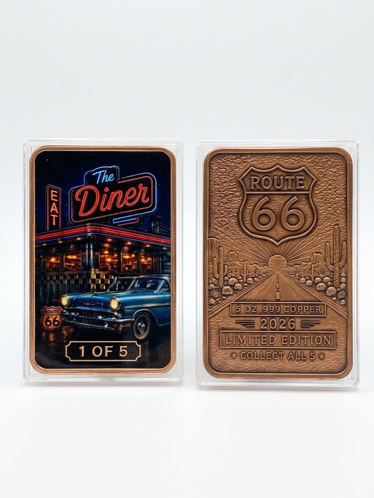 In Stock! New Series! Route 66 Series 5 oz Copper