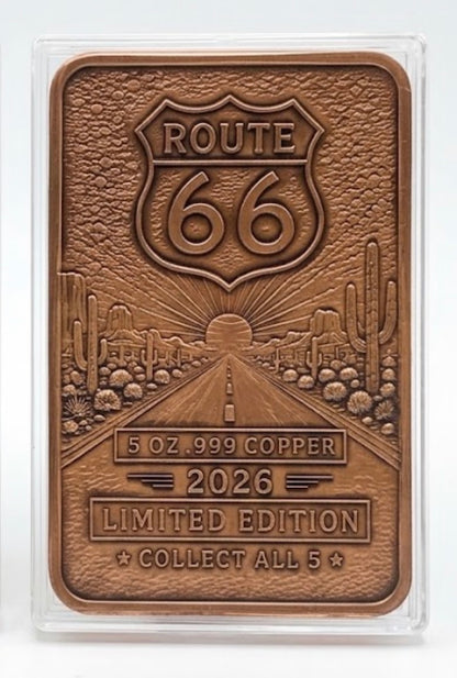 In Stock! New Series! Route 66 Series 5 oz Copper