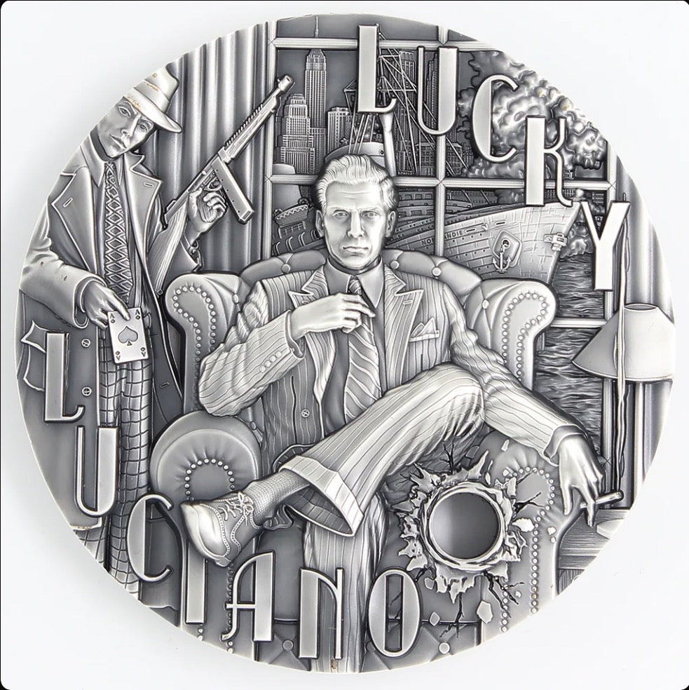 2026 Niue The Gangsters - Lucky Luciano 1 Kilo Silver Coin