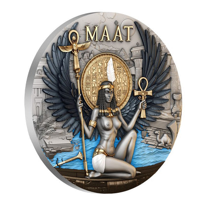 2026 Cameroon Echoes of Egypt Maat 2 oz Silver Coin (03/27)