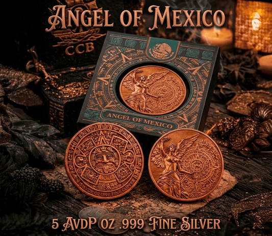 In Stock! 2026 Angel of Independence 5oz Enhanced .999 Fine Copper Medal