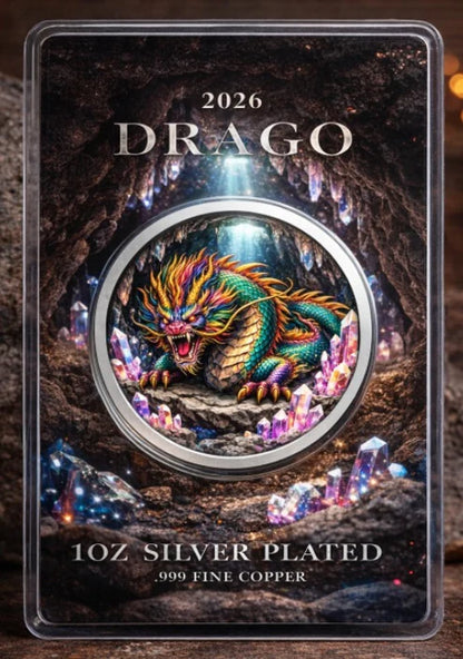 2026 Drago 1oz .999 Fine Copper in Capsule