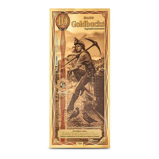 Estimate! Goldback $10 - Contains 1/100 oz of .999 fine gold