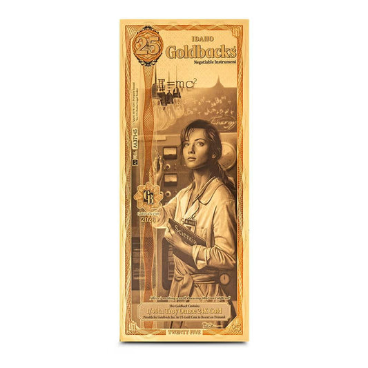 Estimate! Goldback $25 - Contains 1/40 oz of .999 fine gold