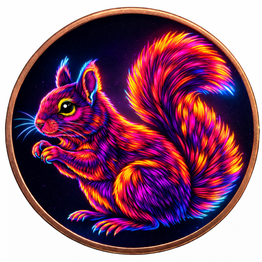 5oz Mystic Night Squirrel Colorized Copper in Capsule