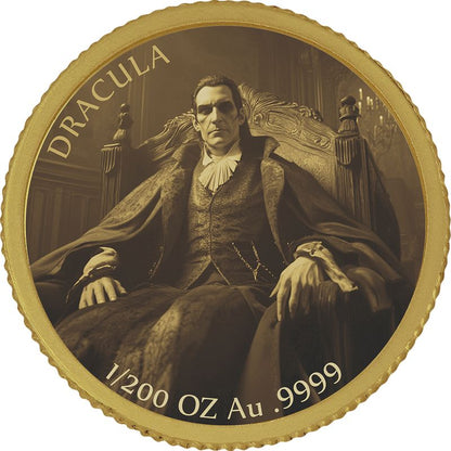 2026 Liberia Dracula Proof 1/200 oz Gold Coin (03/20)