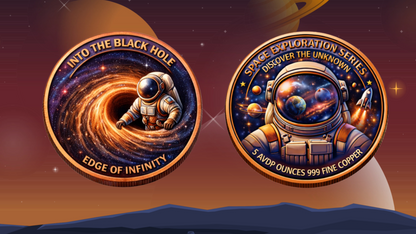 Discover the Unknown: Black Hole 5 oz Copper. Next in Series!