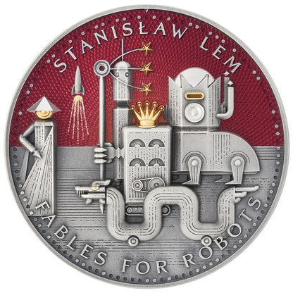 2025 Cameroon Fables For Robots by Stanislaw Lem 2 oz Silver Coin (03/20)