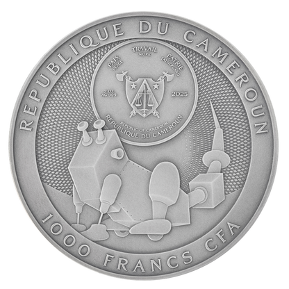 2025 Cameroon Fables For Robots by Stanislaw Lem 2 oz Silver Coin (03/20)
