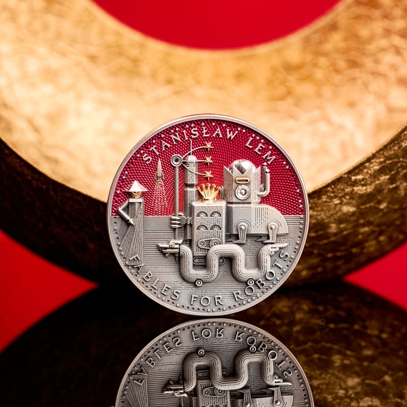 2025 Cameroon Fables For Robots by Stanislaw Lem 2 oz Silver Coin (03/20)