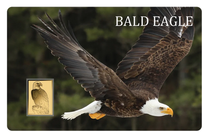 In Stock! Bald Eagle 1/1000 oz Gold Medal in Card