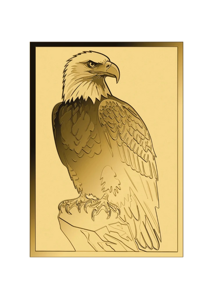 In Stock! Bald Eagle 1/1000 oz Gold Medal in Card