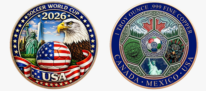2026 Canada World Cup Set 1 oz Copper Round