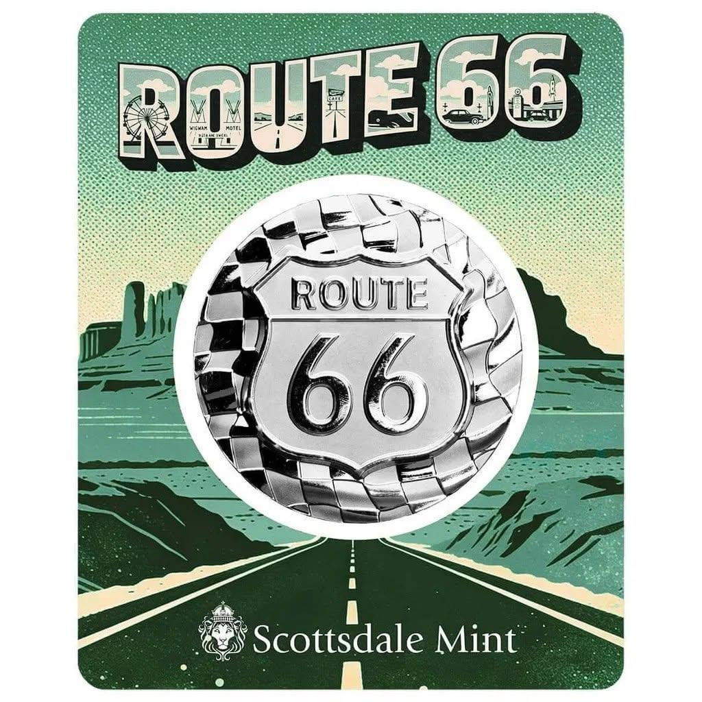 Estimate: Scottsdale Mint Route 66 1 oz Silver Stacker in TEP