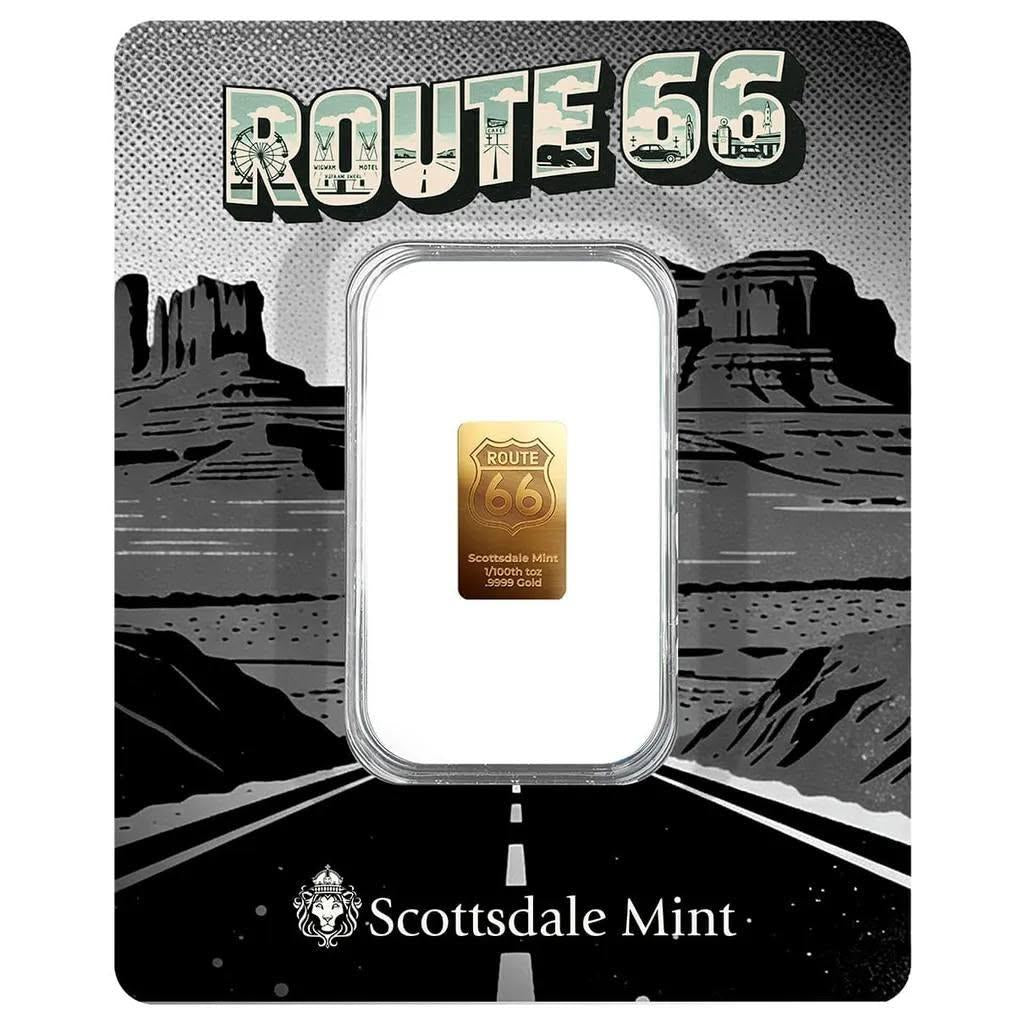 Estimate: Scottsdale Mint Route 66 1/100 oz Gold Bar in TEP