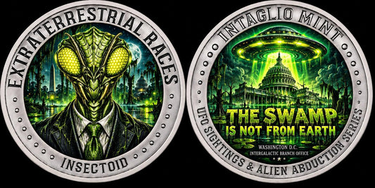 Intaglio Mint Galactic Politics: The Swamp is Not from Earth 1 oz Silver Medal (100 Mintage)