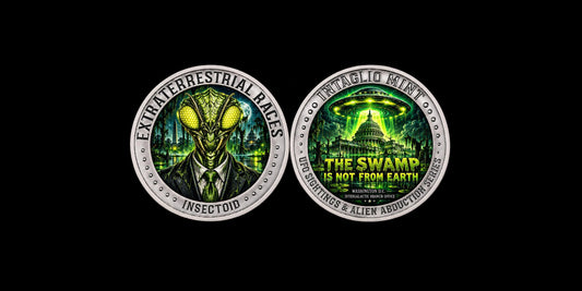 Intaglio Mint Galactic Politics: The Swamp is Not from Earth 1 oz Silver Medal (100 Mintage)