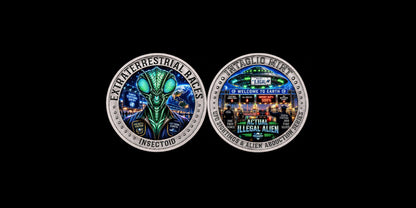 Intaglio Mint Galactic Politics: Illegal Alien 1 oz Silver Medal (100 Mintage)