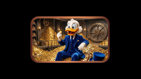 In Stock! McDuck's Vault 1 oz Copper Colorized Art Round (500 Mintage)