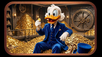 In Stock! McDuck's Vault 1 oz Copper Colorized Art Round (500 Mintage)