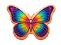 5oz Sparkling Butterfly Colorized Copper in Shaped Capsule