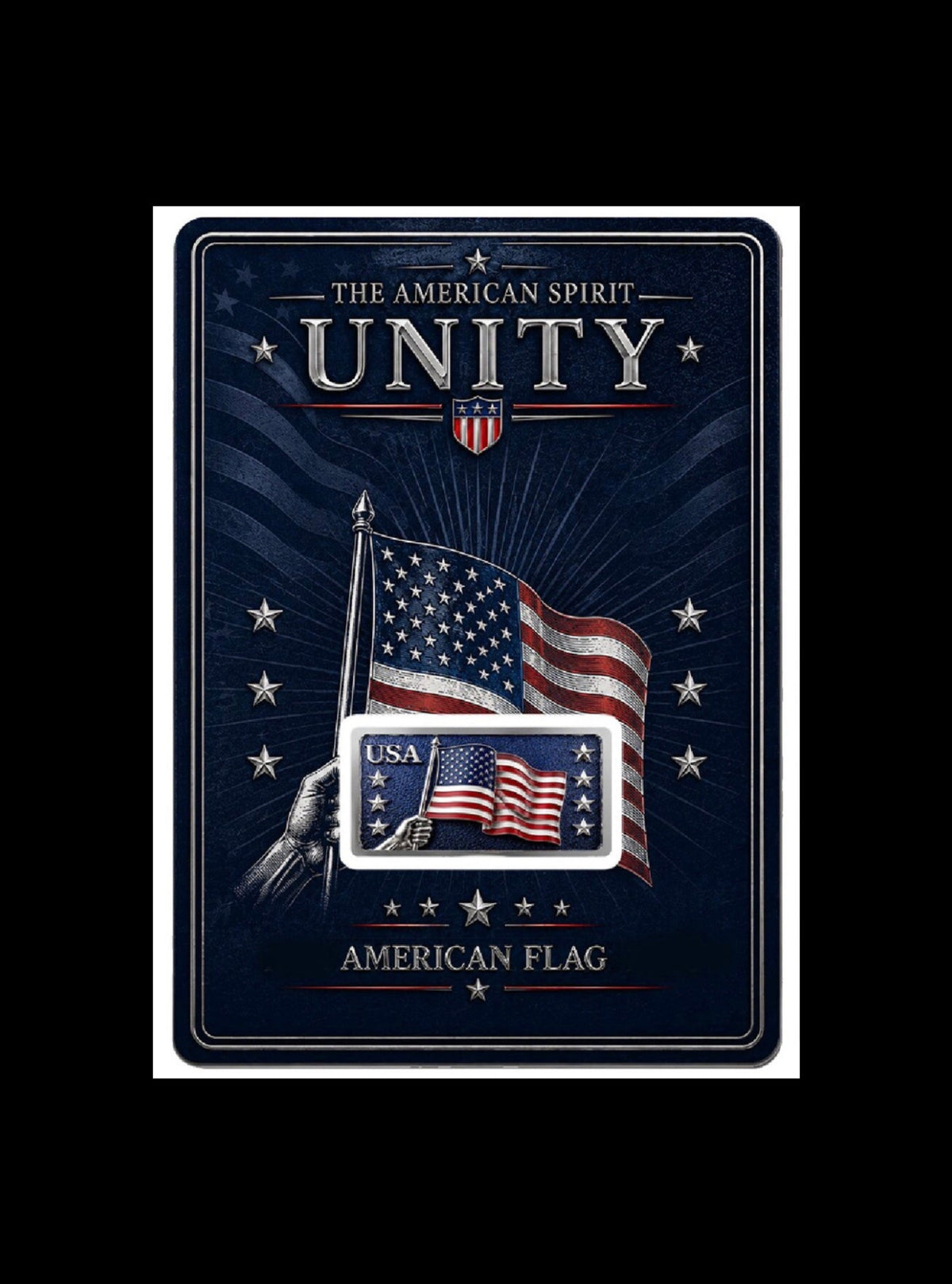 4th in Series! 10 Gram Unity Silver Featuring Dual Sided Diamond Dust in Blister