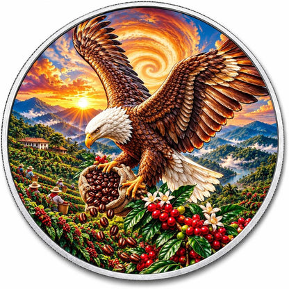 2026 American Silver Eagle Coffee Barista 1 oz Silver Coin (199 Mintage)
