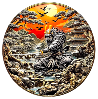 Ancient Warriors Samurai 5 oz Copper Medal (03/25)