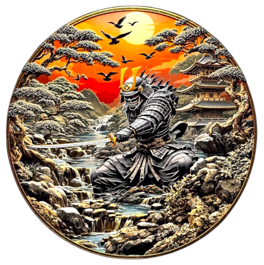 Ancient Warriors Samurai 5 oz Copper Medal (03/25)